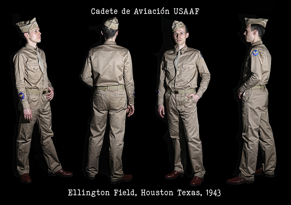 Cadete de Aviación USAAF (Ellington Field, Houston Texas, 1943)