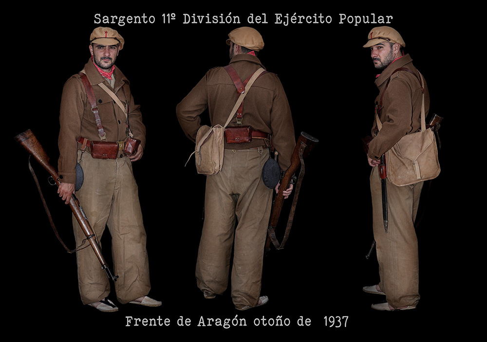 Sargento 11º División del Ejército Popular. Frente de Aragón otoño de 1937